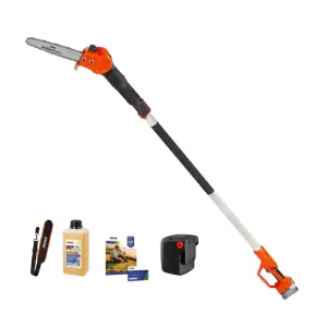 POTATORE TELESCOPICO STOCKER MAGMA E-300 LA 21V CON BATTERIA 4AH E CARICABATTERIA Laatste Kans