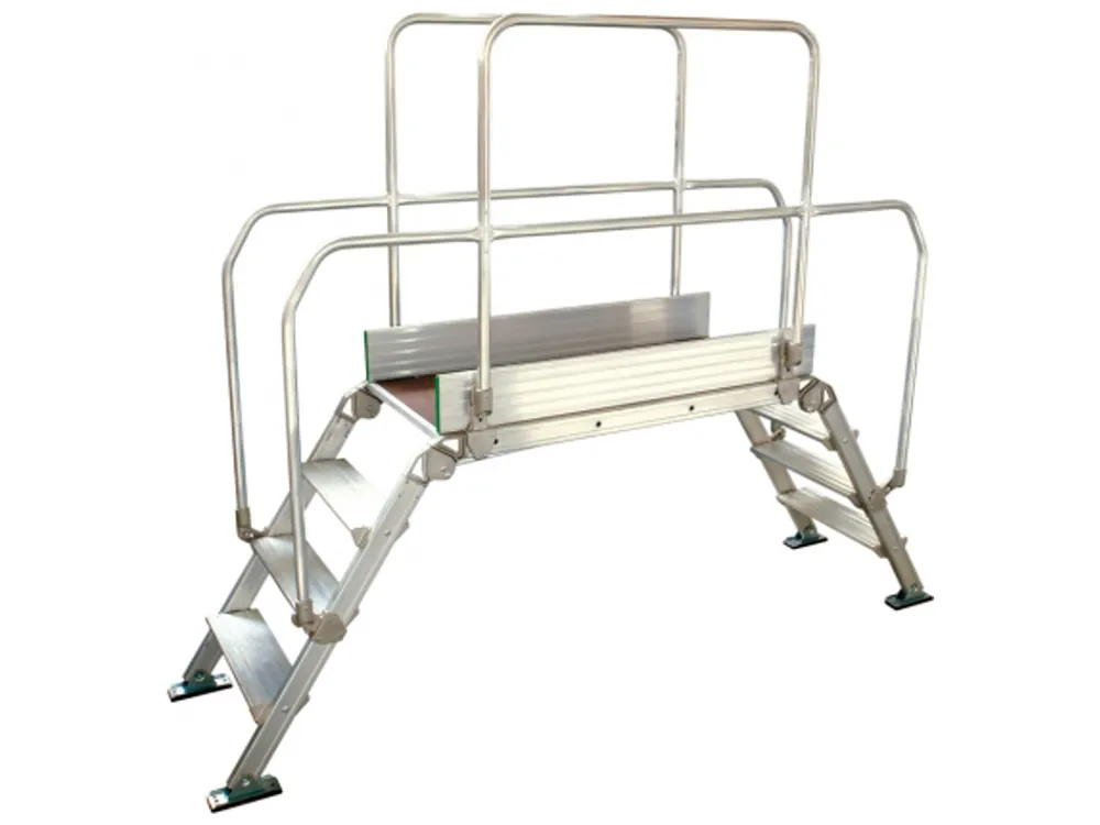Scala a ponte 4+4 gradini+pedana 120x53 cm. modello Diva Populair