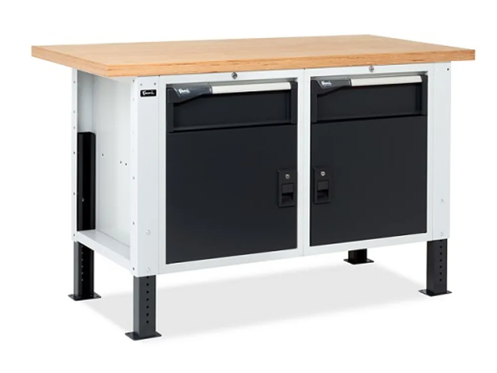 Seizoensaanbieding Banco Work Master BR 1504 piano Multiplex mm.1500x750x740/1115H - Grigio