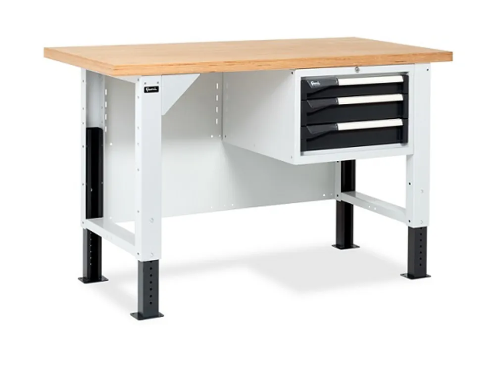 Beperkt Aanbod Banco Work Master BR 1505 piano Multiplex mm.1500x750x740/1115H - Grigio