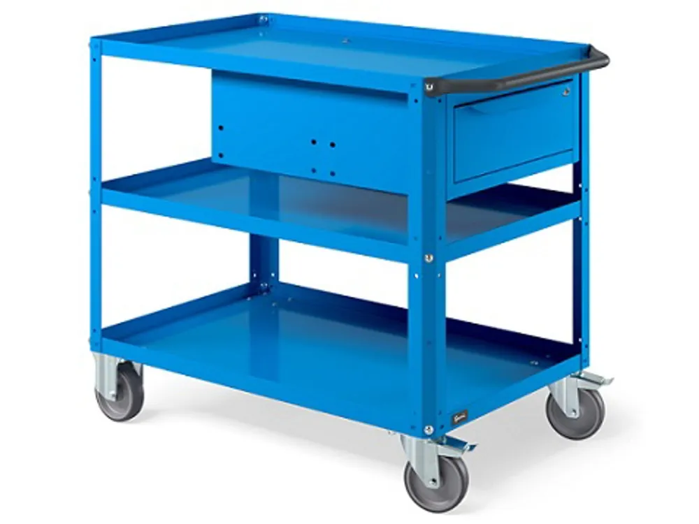 Carrello Clever 1020 Large mm.1024x615x847H - Blu RAL5012 Express Levering