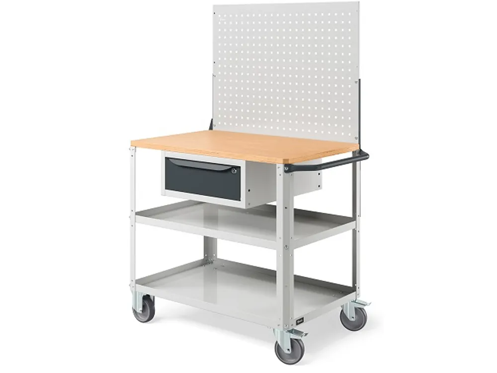Carrello Clever 1025 Large mm.1024x615x1540H - Grigio Chiaro RAL7035+RAL7016 Beste Prijs