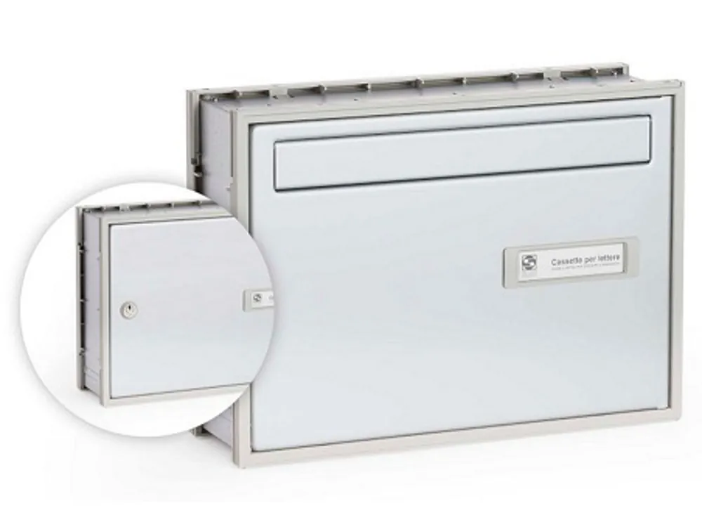 Cassetta posta formato rivista 400x125x290H mm. Silver Gereduceerde Prijs