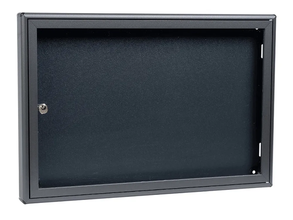 Bestseller Bacheca porta avvisi SB1 formato DIN A3 alluminio raggrinzito grigio ferro con fondo grigio ferro