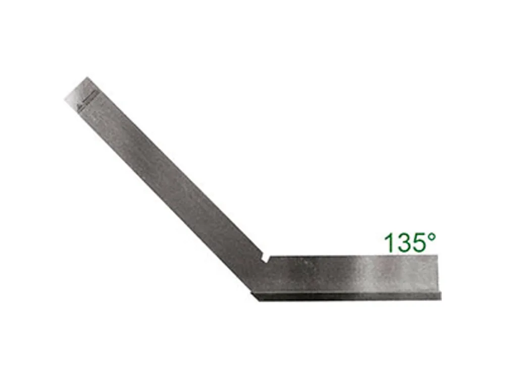 Goedkoop SQUADRE PER ANGOLI IN ACCIAIO CON CAPPELLO; DIN 875/II; TIPO AD ANGOLO 135°
