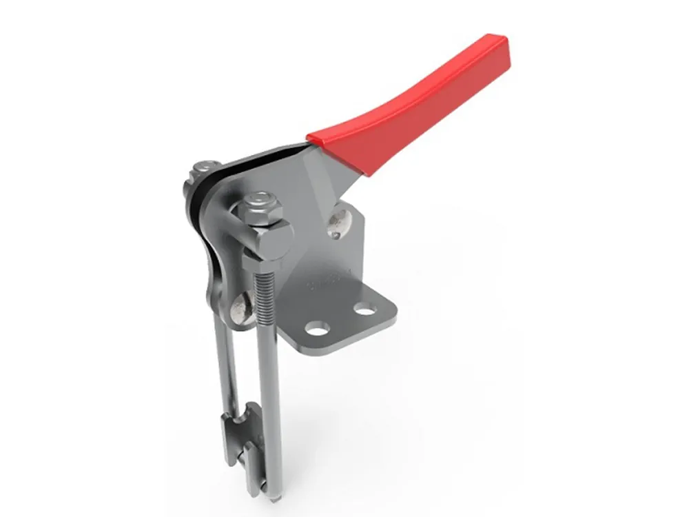 Bloccaggio a tirante base piatta versione verticale 230 Kg. INOX Beperkt Aanbod