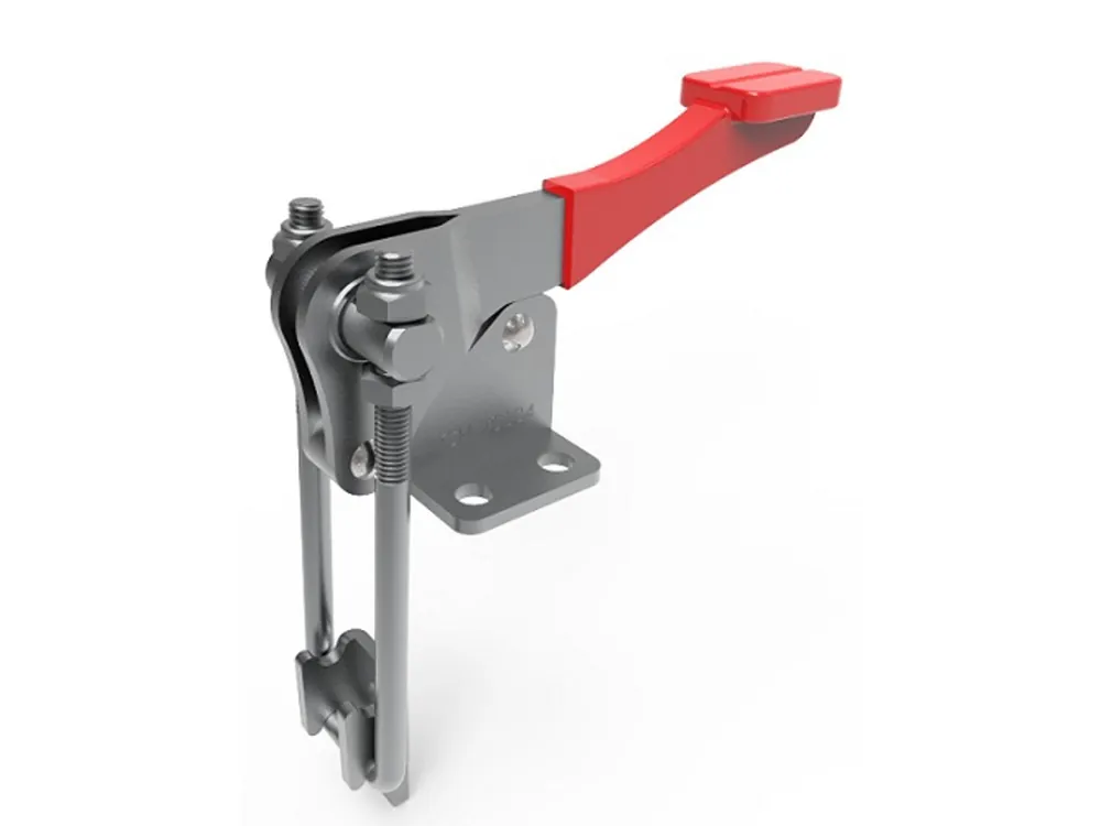 Bloccaggio a tirante base piatta versione verticale 460 Kg. INOX Seizoensaanbieding