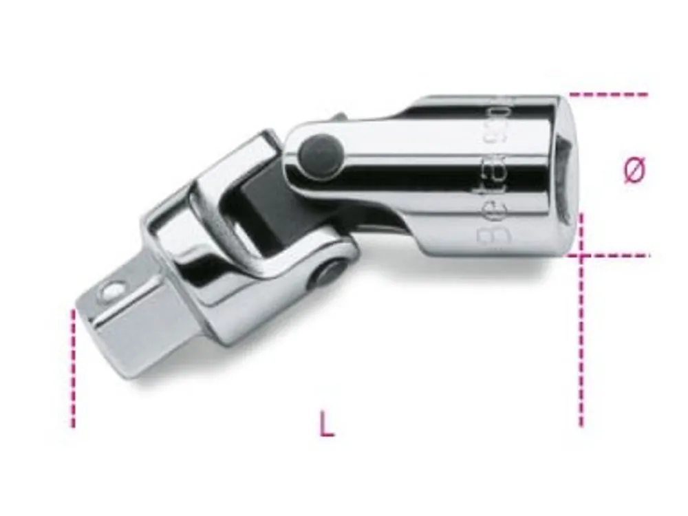 Snodo con attacchi quadri, maschio e femmina 1/4" cromato art.900/25 Express Levering