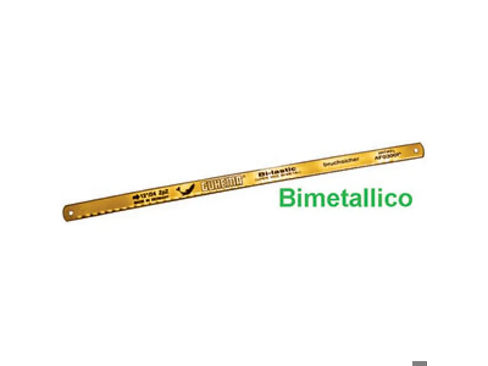 SEGHE PER METALLI USO A MANO TIPO BIMETALLICO FLESSIBILE E INFRANGIBILE DENTATURA IN ACCIAIO HSS DMO 5 -18 DENTI PER POLL. Bestel Nu