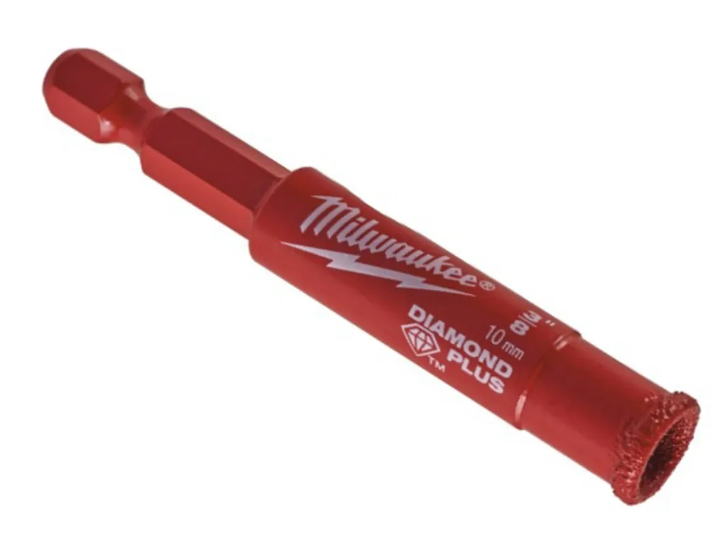 Punta 10 mm. Diamond plus secco/umido attacco ¼" esagonale Veilige Betaling
