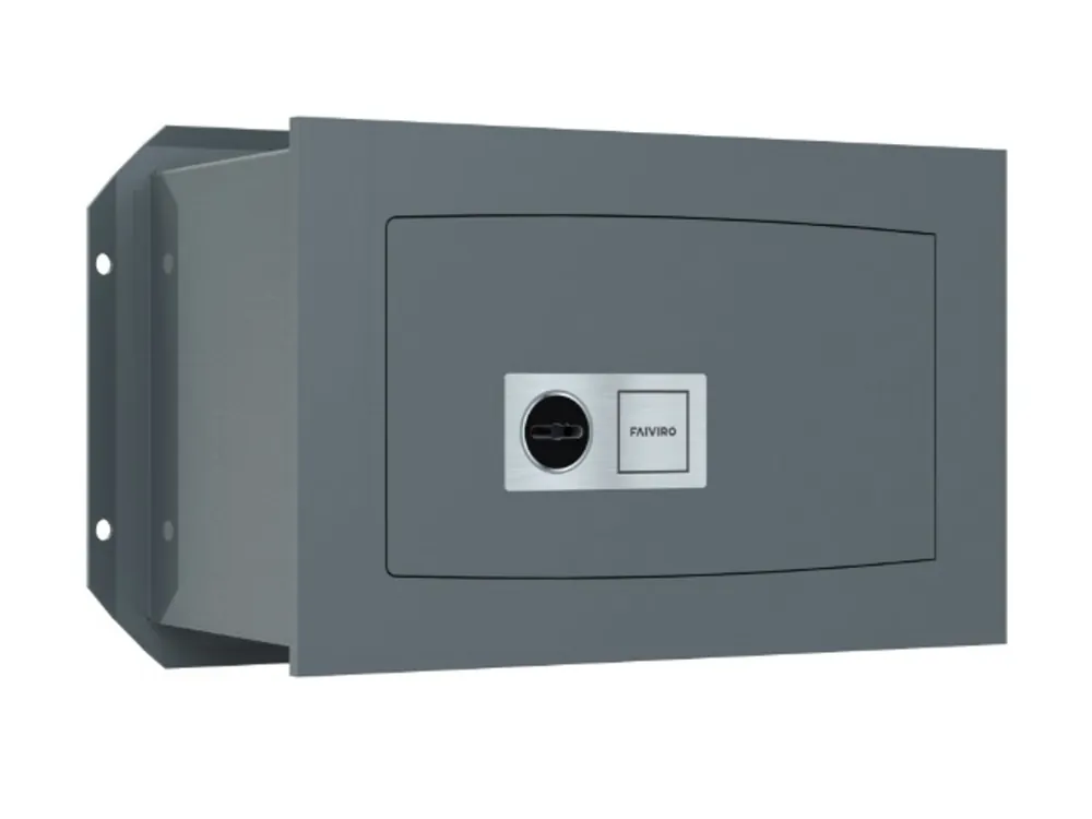 Fabrieksprijs Cassaforte meccanica FAIVIRO con chiave da incasso 49x20x36 cm.