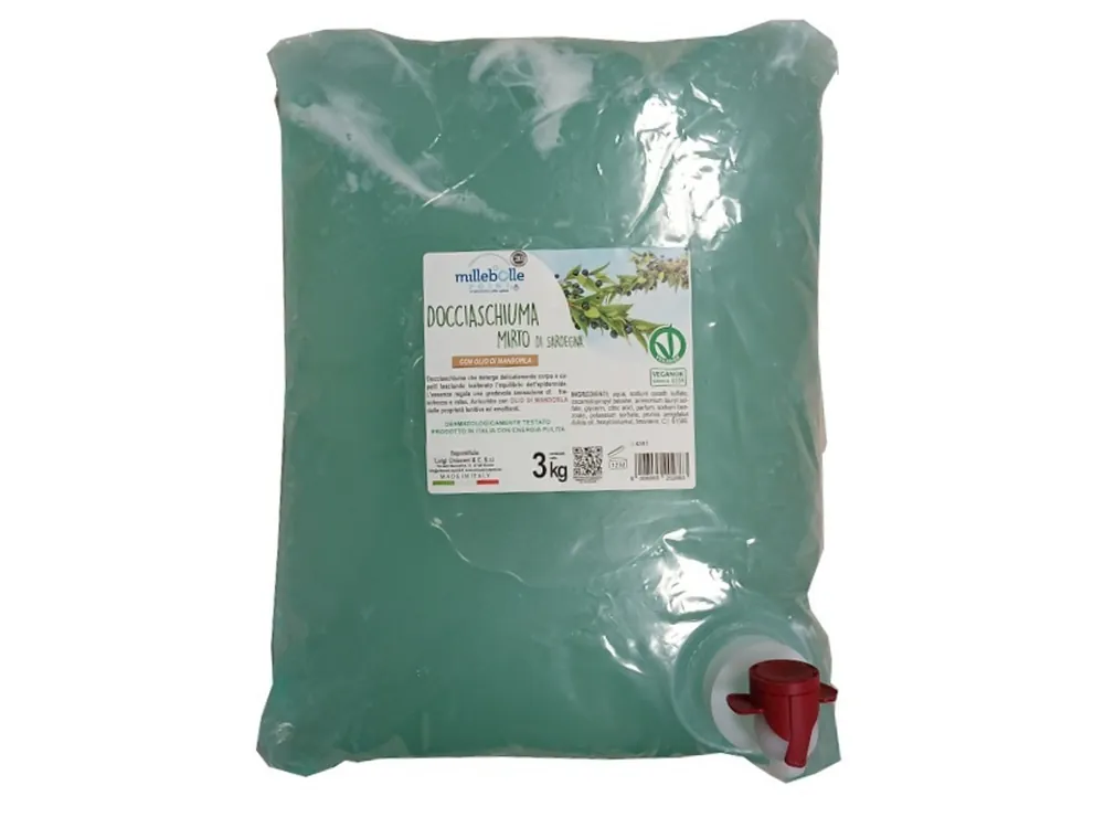 Docciaschiuma/sapone liquido mani/corpo Mirto 3 Kg. Actieprijs
