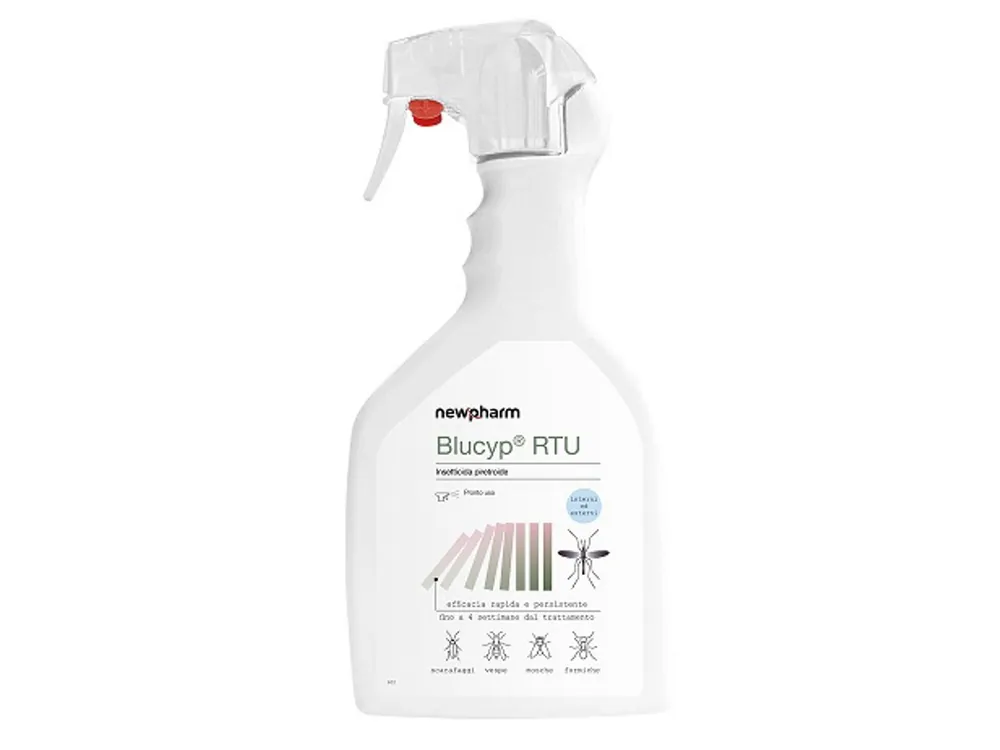 Insetticida per il controllo di insetti volanti e striscianti BLUCYP RTU 750 ml. Weekendaanbieding
