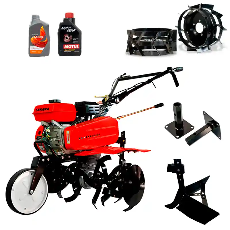 Motozappa7CV + Ruote metalliche + Assolcatore + Mangoni + Oli Betrouwbaar