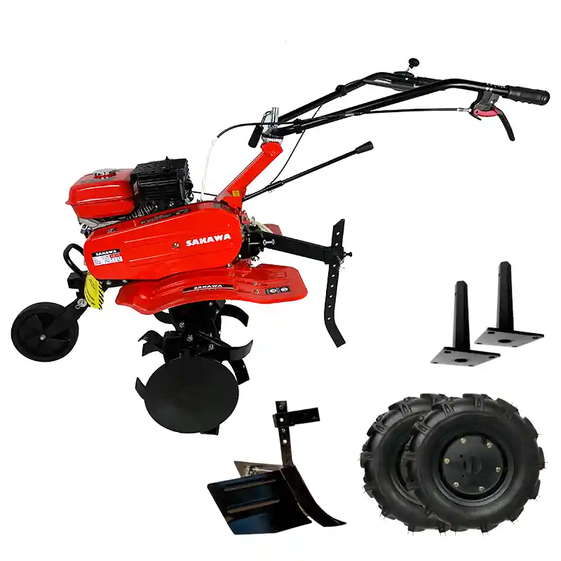 Hete Deal Motozappa 7,5 CV + Ruote 500x10 + Maniglioni Lunghi
