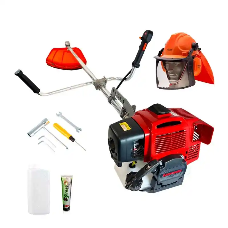 Betaalbaar Decespugliatore Sakawa con Motore Kawasaki 53cc con Barra Fissa 32mm + Casco Forest + Olio 125ml