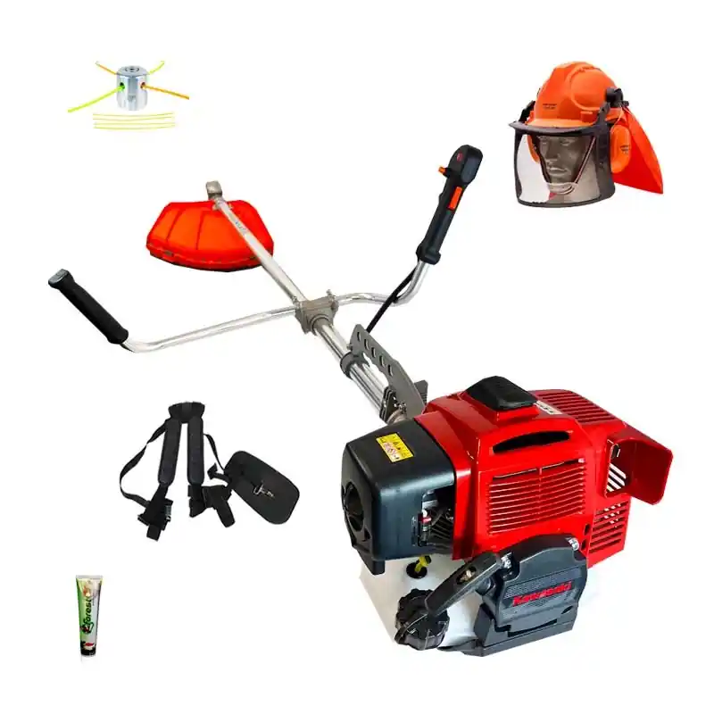 Actieprijs Decespugliatore Kawasaki 53cc Barra di Transmissioni 32mm + Testina In Alluminio + Olio Per Motori 2 Tempi Tubo