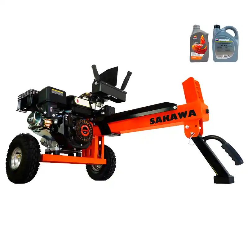 Cippatrice per legna da ardere SAKAWA AS9TG + Olio idraulico 5 l + Olio 4 Tempi 1 L Premium