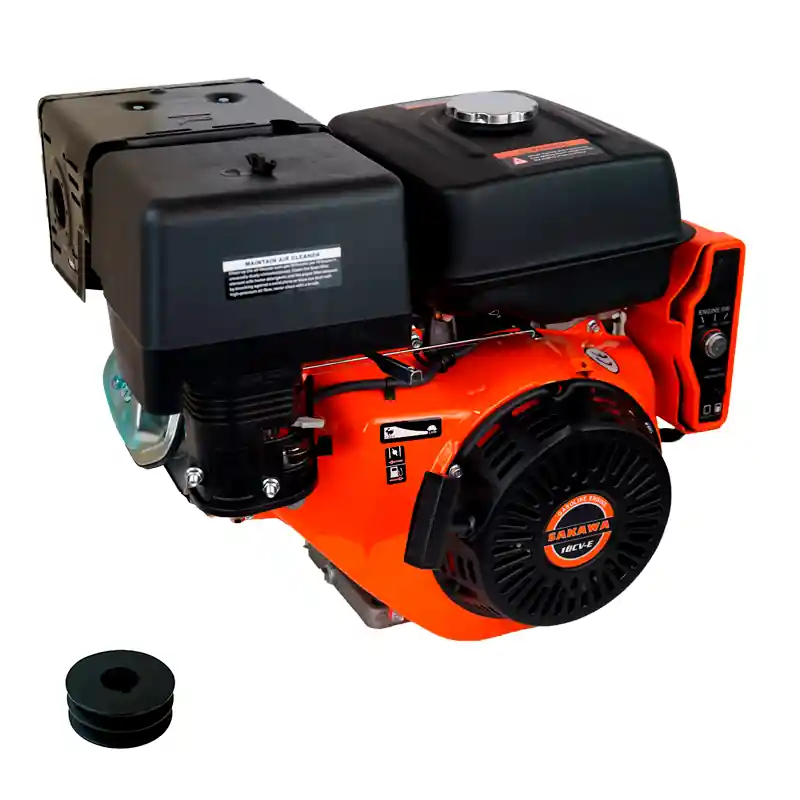 Merkproduct Motore a benzina a 4 tempi 18 CV Avviamento elettrico + puleggia motore da 25 mm E