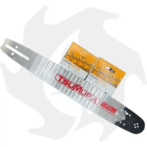 Op = Op Kit barra professionale TSUMURA SOLID 325 1,3mm 72 maglie da 45cm + 2 catene