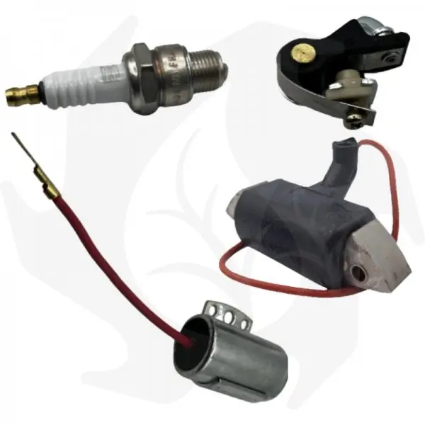 Kit completo puntine platinate, condensatore candela e bobina di accensione per motore ACME AL215-290-330 Dagaanbieding