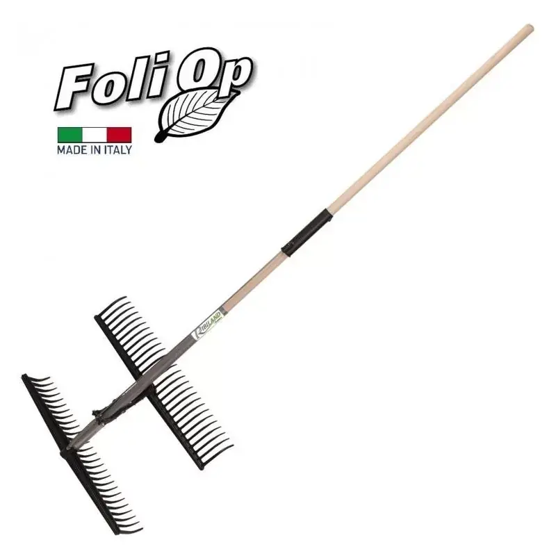 RASTRELLO PER FOGLIE DOPPIO PETTINE 28 DENTI "FOLI OP" 56CM Flitsaanbieding