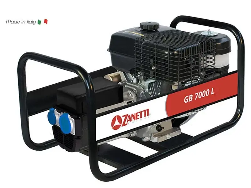 Seizoensaanbieding GENERATORE DI CORRENTE DA CANTIERE ZANETTI GB 7000 LE 7kW 230V