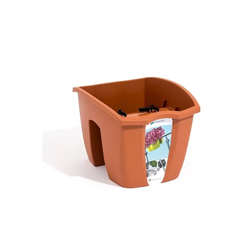 Fioriera per ringhiera balconiera CROWN, 24 cm Colore Terracotta Tijdelijk Beschikbaar