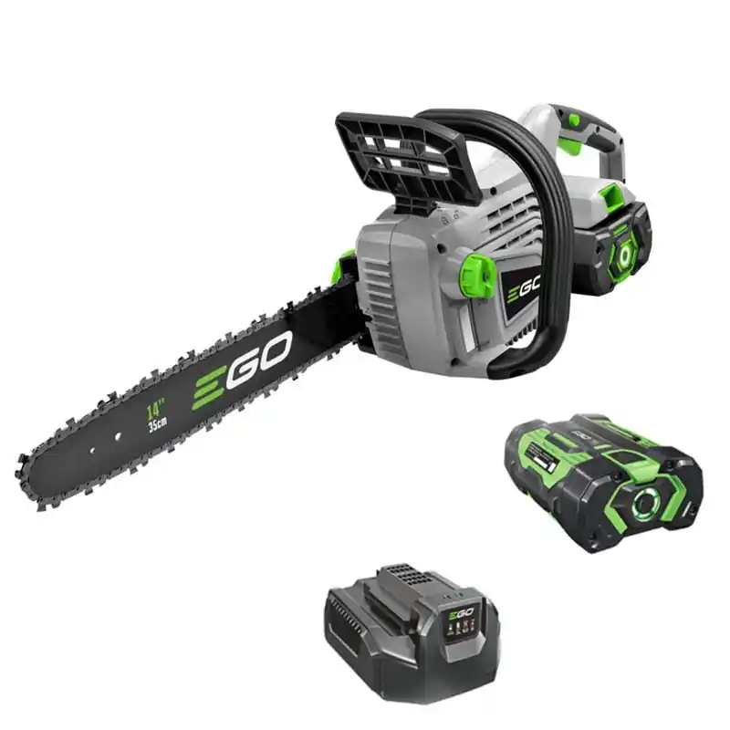 Promo EGO - Motesega a batteria EgoPower con Batteria 2,5 Ah + Caricabatteria Standard Mod. CS1400E - Barra 35 cm Bestseller
