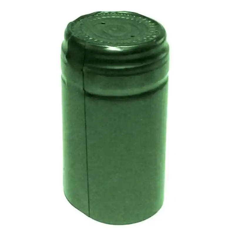 Capsule termoretraibili PVC professionali 31x55 colore Verde - 100 PZ - Hete Deal