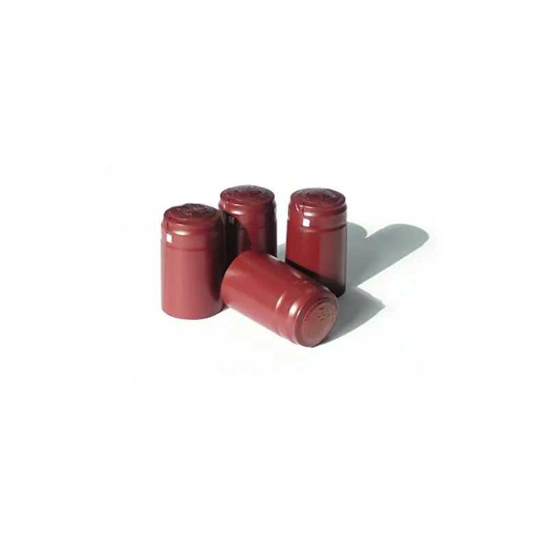 Speciale Aanbieding Capsule termoretraibili PVC professionali 31x55 colore Rosso - 100 PZ -