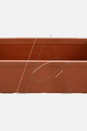 Bestseller Fioriera millerighe in vera resina colore terracotta cm 100 - Monacis