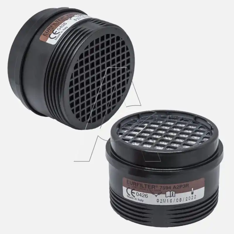 Filtro protezione A2P3 R per semimaschera serie NEW EURMASK Milla s.r.l. - adattabile a Raccordi filettati speciali Meest Verkocht