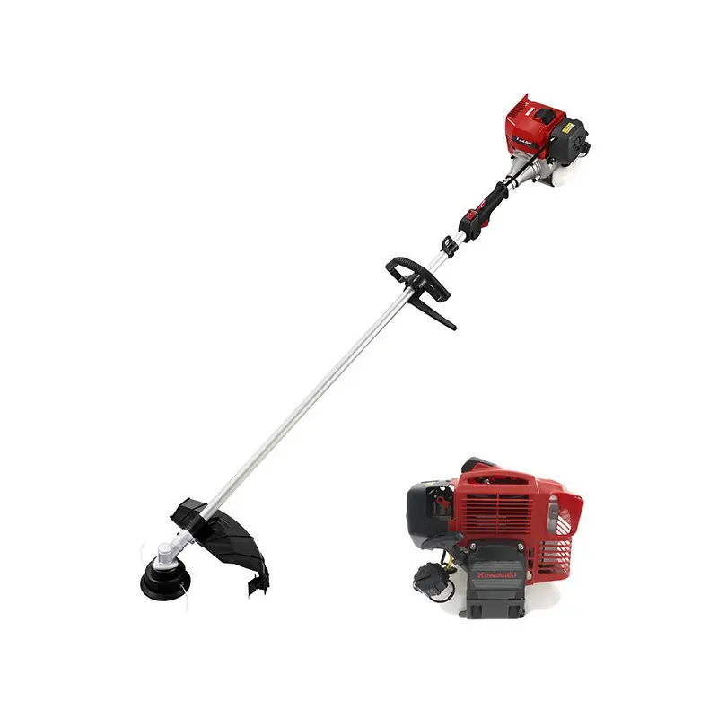 TJ 45 S - Decespugliatore Kawasaki a impugnatura singola con motore a scoppio 2 tempi da 45,4 cc e 1,9 Hp. Asta da 28 mm Express Levering