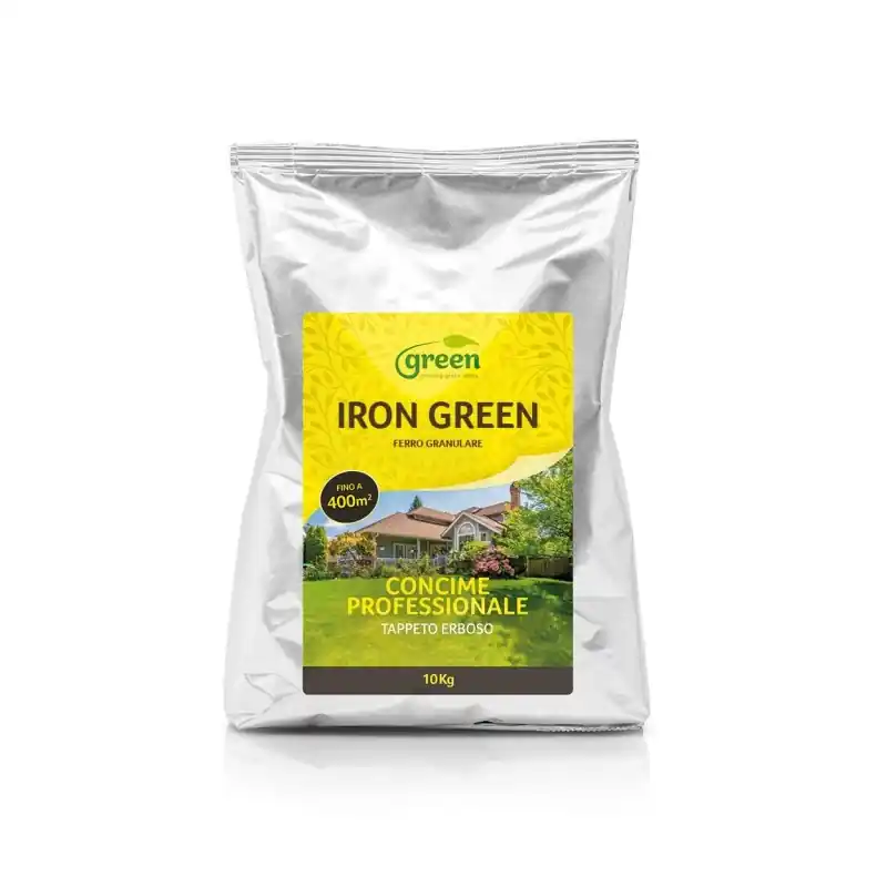 Exclusieve Aanbieding Concime prato a base di Ferro, Zolfo e Magnesio - IRON GREEN granulare Sacco 10 Kg
