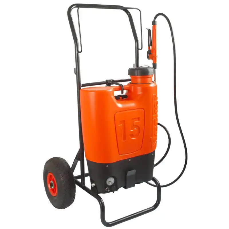 Aanbieding Pompa a zaino elettrica 15 Litri con batteria a Litio ricaricabile e Carrello con ruote Art. 1247 - Stocker