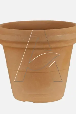 Dagaanbieding Vaso Doppio Bordo liscio colore terracotta Diam. 40 cm
