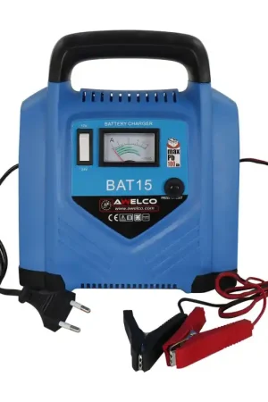 Caricabatterie auto portatile Awelco BAT 15 - alimentazione monofase batteria 12/24 V Direct Verzonden