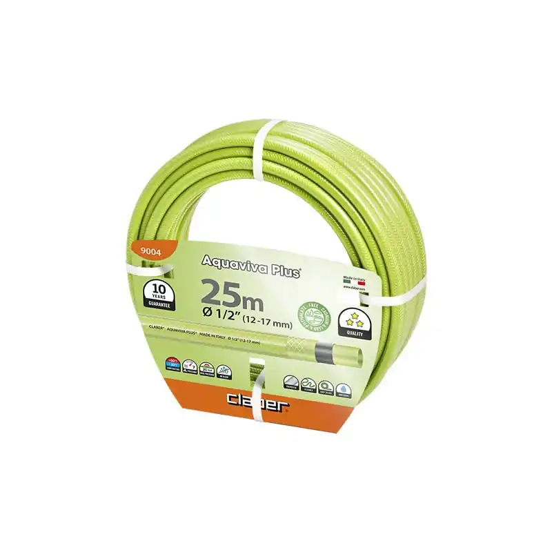 Tubo irrigazione garden AQUAVIVA PLUS 1/2" (12 - 17mm) 25 metri - CLABER 9004 Fabrieksprijs