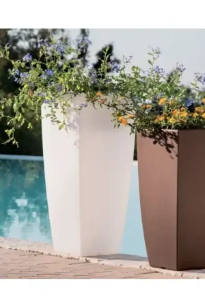 Direct Verzonden Stilo square in resina colore antracite mod. V4724 cm 33 x 33 -Monacis