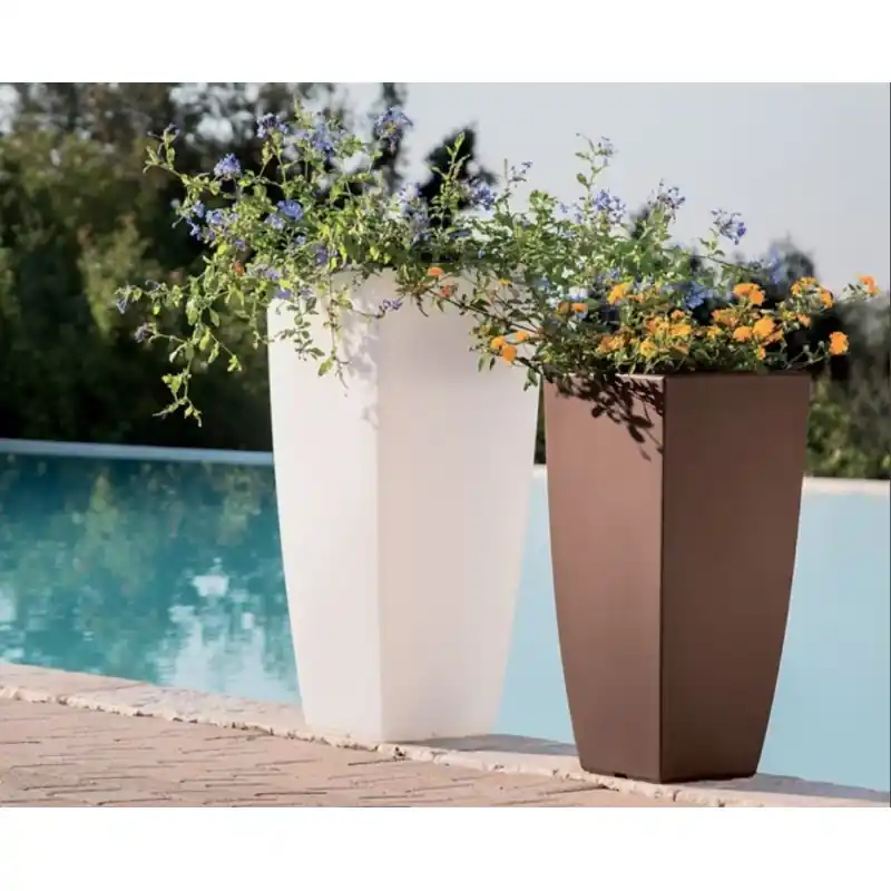 Direct Verzonden Stilo square in resina colore antracite mod. V4724 cm 33 x 33 -Monacis
