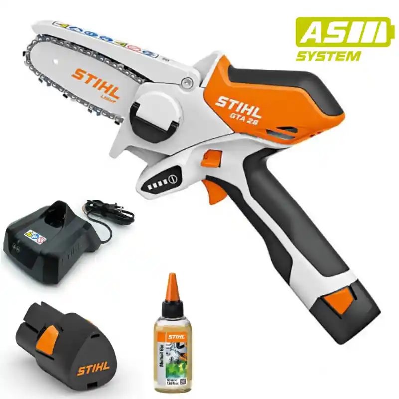 Exclusieve Aanbieding Stihl GTA 26 SET Potatore con 1 Batteria inclusa AS 2, 28 Wh, 10,8 V + 1 Caricabatteria AL 1 + Olio