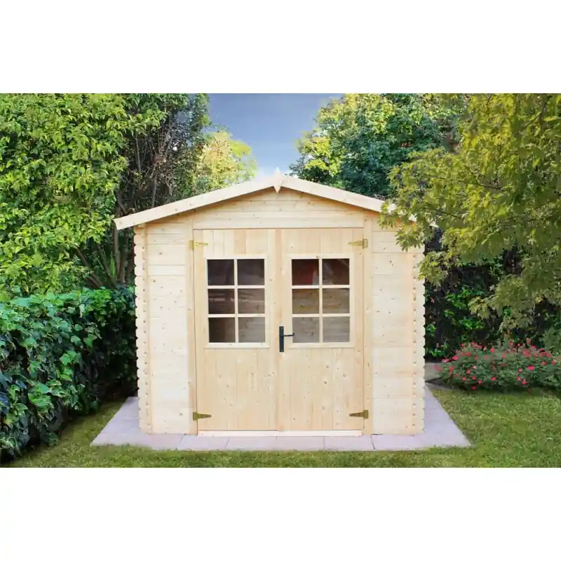 Casetta da Giardino in Legno mod. Viola - cm. 246X300 - Parete 19 mm - 6,23 mq Premium
