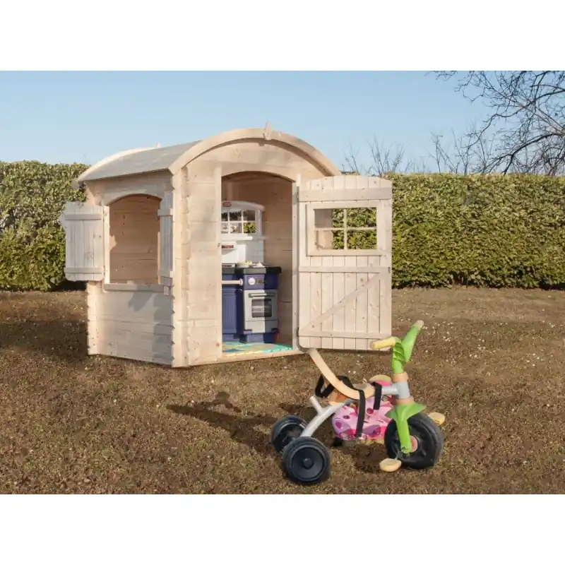 Casetta da Giardino in Legno mod. Emily - cm. 105X130 - Parete 19 mm - 1,10 mq Superprijs