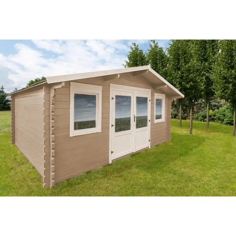 Finale Uitverkoop Casetta da Giardino in Legno mod. Camilla - cm. 500X500 - Parete 40 mm - 22,27 mq