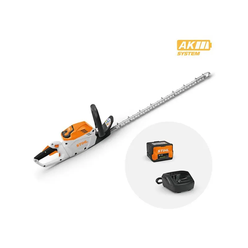 Stihl HSA 60 SET - Tagliasiepi a batteria - Lama 60 cm - Batteria AK10 e Caricabatteria AL101 inclusi - Sistema AK Betrouwbaar