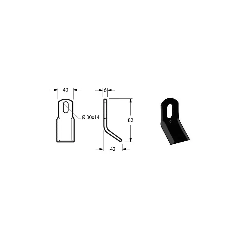COLTELLO DECESP. FERRI A "Y" ASOLA 40X6X82 F. 30X14 (FEI57) Bestseller