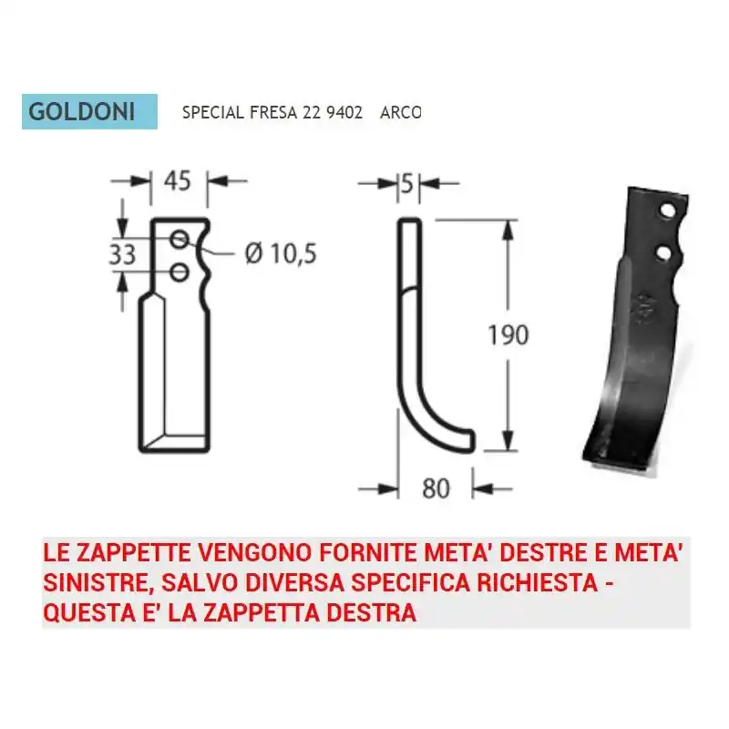 ZAPPETTA GOLDONI FRESA 22 SPECIAL 45X5 GOL17 Aanbieding
