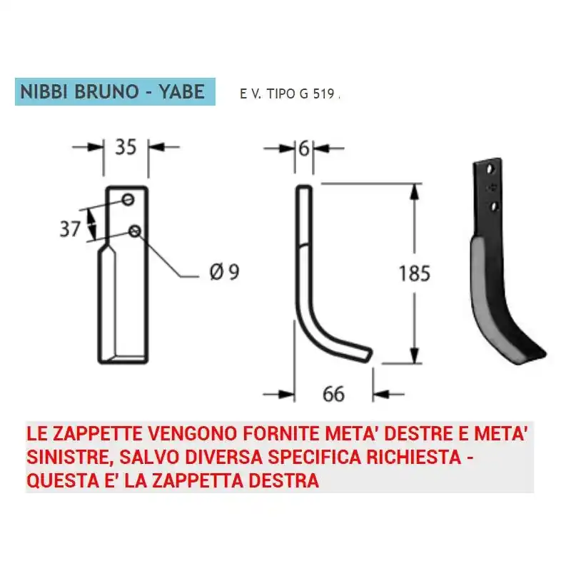 Korting ZAPPETTA NIBBI ARTIGLIO 519 L. NIB03
